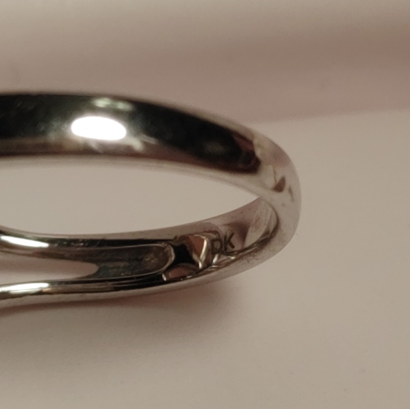 Vintage DK Coral and Tiny Diamonds in 925 Band Ring Size 8.25 to 8.5 - Picture 5 of 15